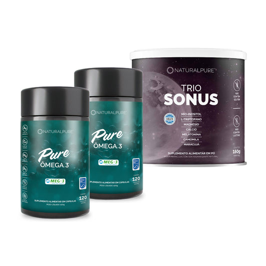 Compre 2 Pure Omega3 e Ganhe 1 Trio Sonnus